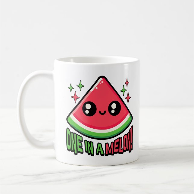 Mug Un Dans Un Melon ! Pun de pastèque mignon (Gauche)