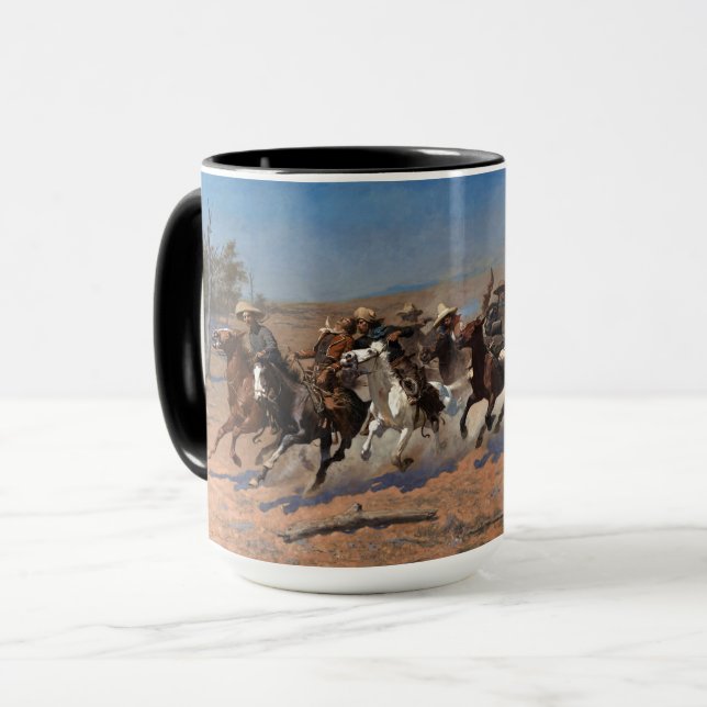 Mug Un Dash pour le Bois par Frederic Remington (Devant gauche)