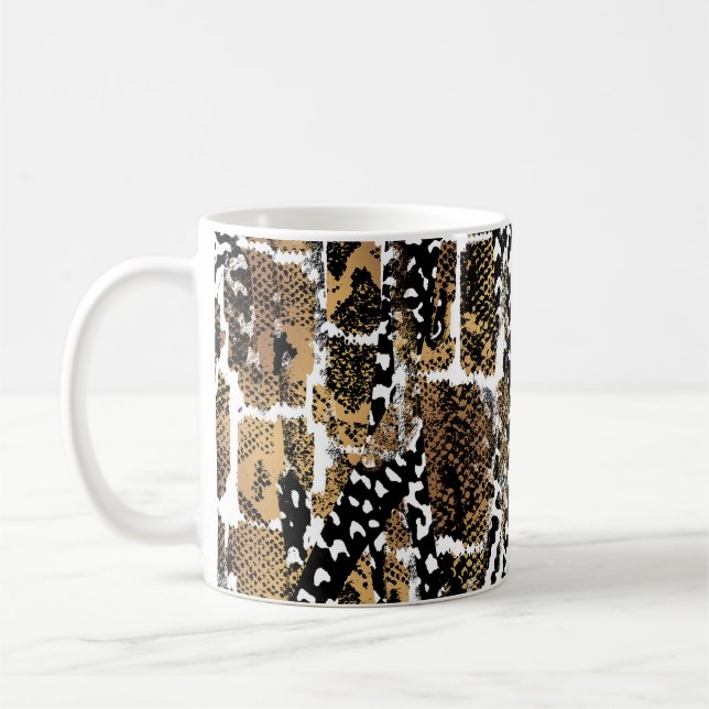 Mug Un design abstrait qui transforme une peau animale (Gauche)