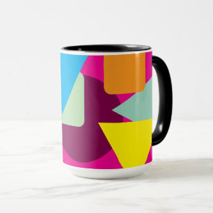 Mug Un design de style rétro géométrique