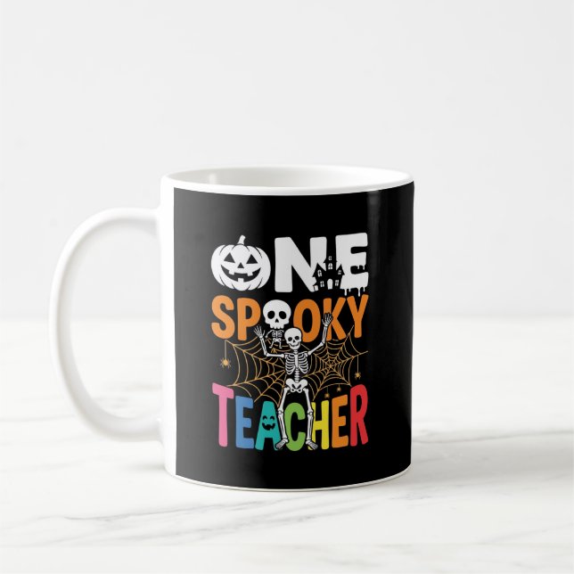 Mug Un design d'Halloween pour un professeur effrayant (Gauche)