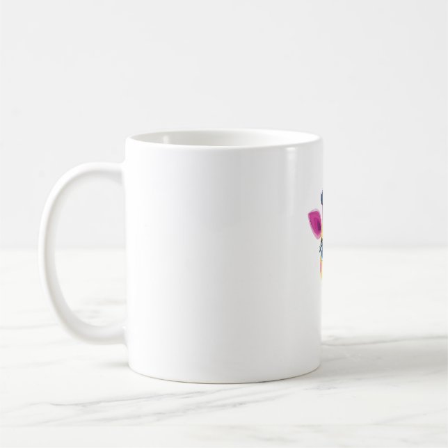 Mug Un design gai et fantaisiste d'une jeune girafe (Gauche)