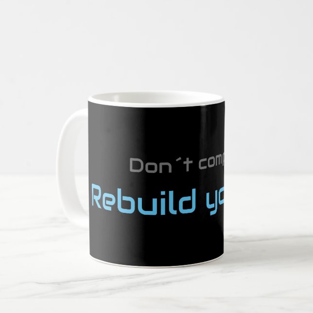 Mug Un devis motivant pour votre santé mentale quotidi (Devant gauche)
