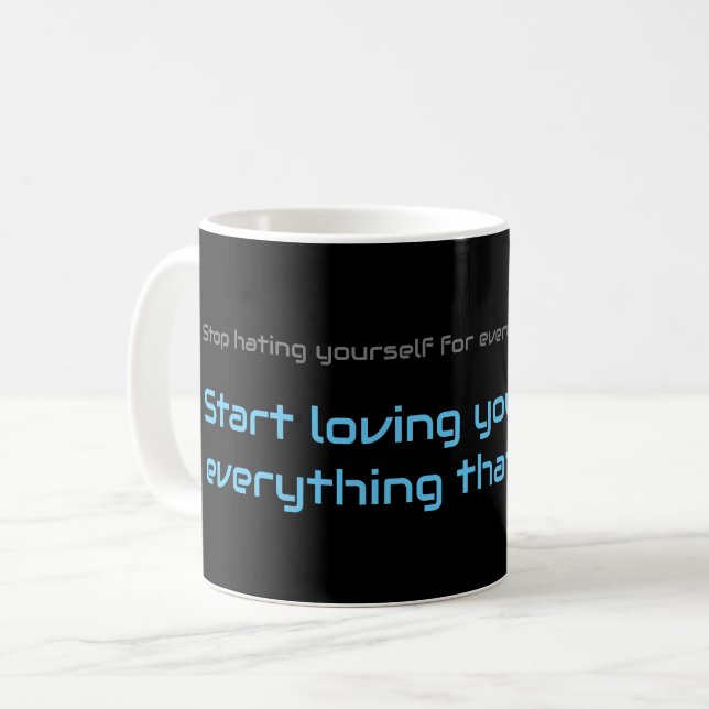Mug Un devis motivant pour votre santé mentale quotidi (Devant gauche)