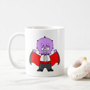 Mug Un Dinosaure De Ceratops Habillé Comme Comte Dracu