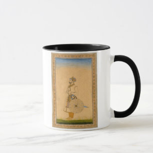 Mug Un dirigeant, position, avec l'épée et le