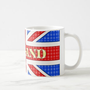 Mug Un drapeau d'Union Jack texturé avec l'Angleterre 