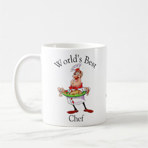 Mug Un drôle de monde personnalisé meilleur chef
