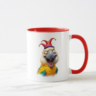 Mug Un drôle de perroquet mort de rire.