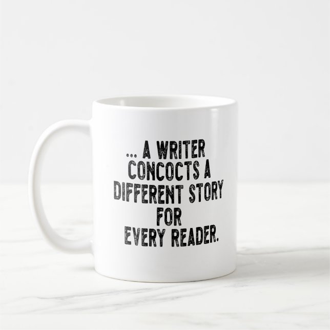 Mug un écrivain concocte une histoire différente pour  (Gauche)