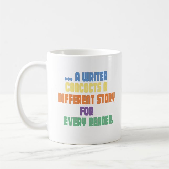 Mug un écrivain concocte une histoire différente pour  (Gauche)