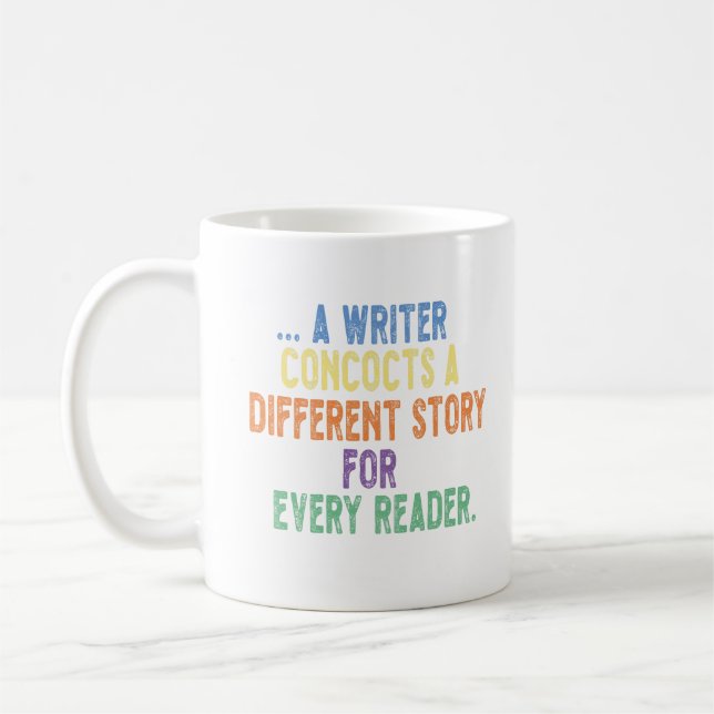 Mug un écrivain concocte une histoire différente pour  (Gauche)