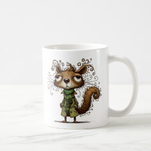 Mug Un écureuil en peluche verte