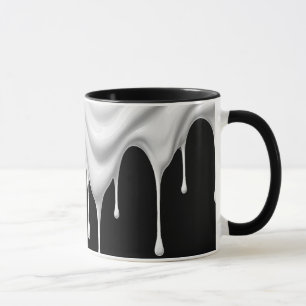 Mug Un effet liquide coulant le long d'un mug.