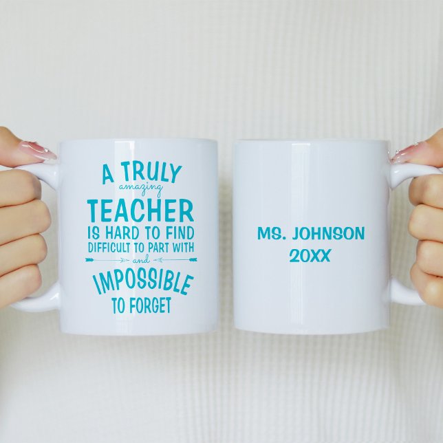 Mug Un enseignant vraiment Extraordinaire Turquoise Aq (Créateur téléchargé)