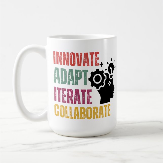 Mug Un état d'esprit souple Principes fondamentaux Une (Gauche)
