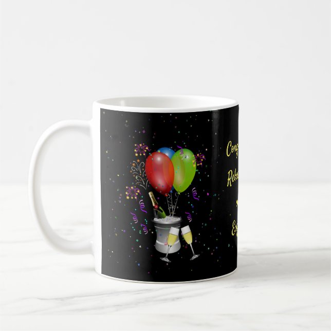 Mug Un Fiançailles de félicitations coloré (Gauche)
