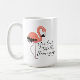 Mug Un Flamant rose rose mignon, un texte complètemen