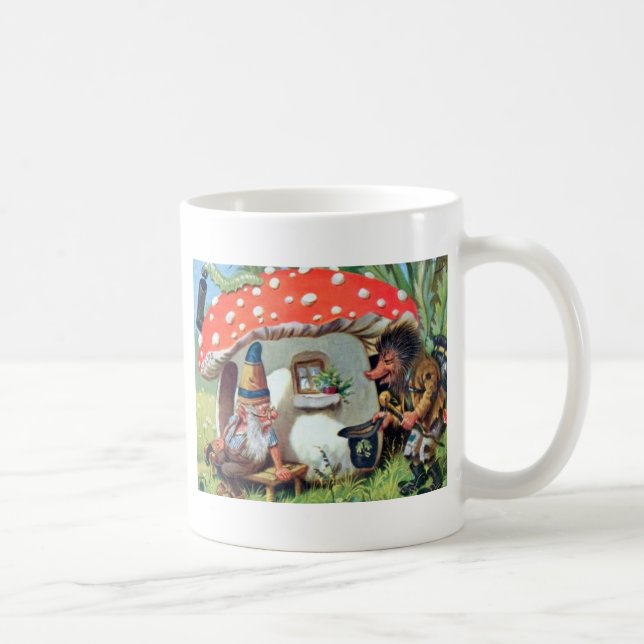 Mug Un Gnome vivant dans un chalet de champignons (Droite)