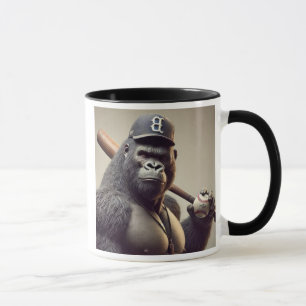 Mug Un gorille impressionnant en tenue de baseball.