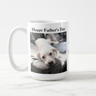 Mug Un grand père n'est qu'un mignon chien blanc