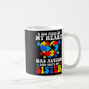 Mug Un Gros Morceau De Mon Coeur A L'Autisme Et C'Est