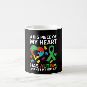 Mug Un Gros Morceau de Mon Cœur a l'Autisme et C'est M