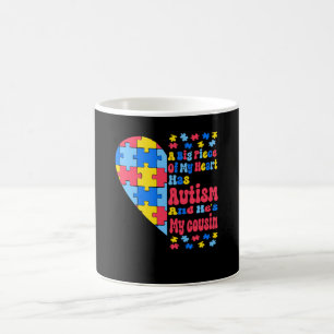 Mug Un Gros Morceau De Mon Cœur A L'Autisme Et Il Est