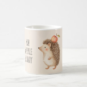 Mug Un hérisson par jour une pomme