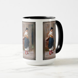 Mug Un homme avec un panier de Roses par Eugen von Bla