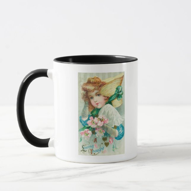 Mug Un homme de pensée amoureux avec Bonnet (Gauche)