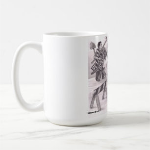 Mug Un homme en colère pointant un doigt vers un autre