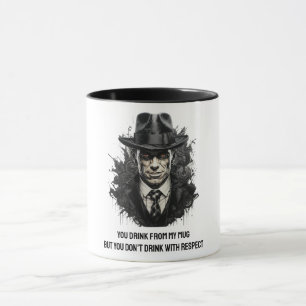 Mug Un homme mafieux en casquette noir