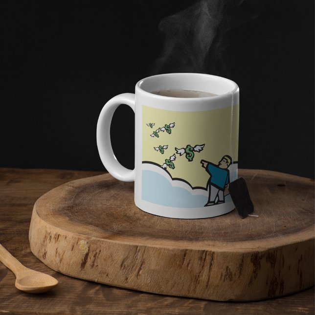 Mug Un Homme Pointeur À L'Argent Avec Des Ailes (Créateur téléchargé)