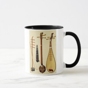 Mug Un huqin et un arc, un sheng, un sanxian et un