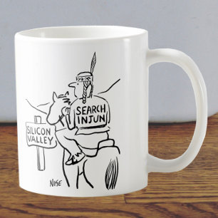 Mug Un Indien rouge à cheval dans la Silicon Valley