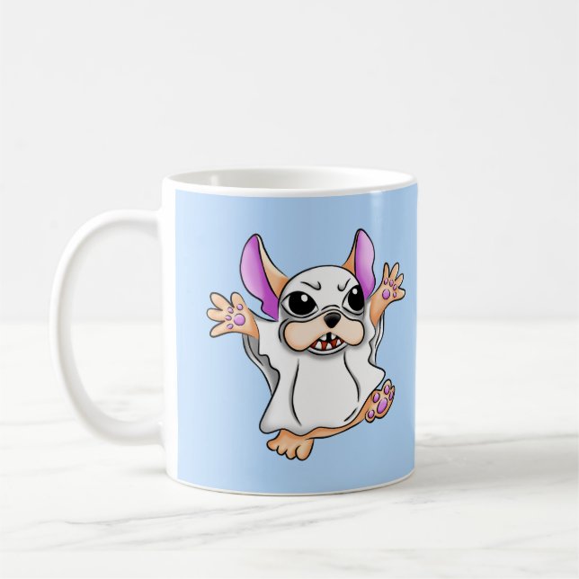 Mug Un joli bogue fantôme embrasse Halloween (Gauche)