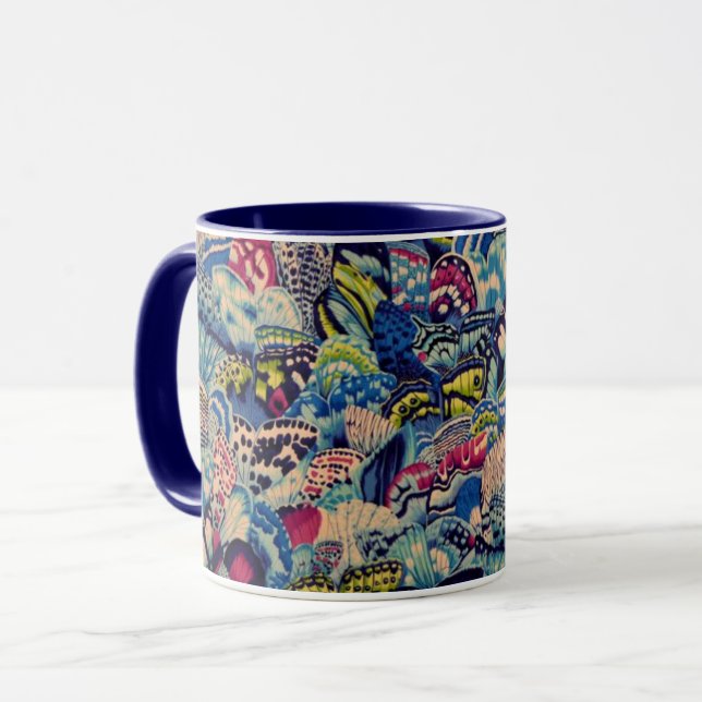 Mug Un joli Philip Jacobs en tissu de papillon d'aile  (Devant gauche)