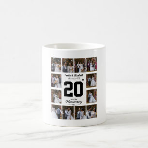 Mug Un joyeux anniversaire 12 Photo Collage