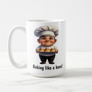 Mug Un joyeux chef pâtissier Posing pour la caméra