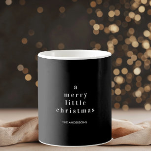 Mug "Un joyeux petit Noël noir et blanc