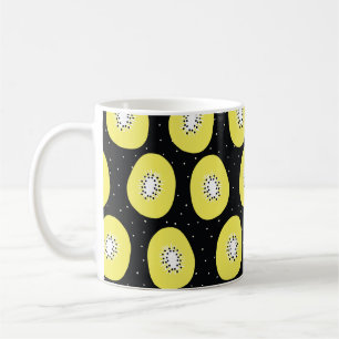 Mug Un kiwi motif sans couture. Poignée