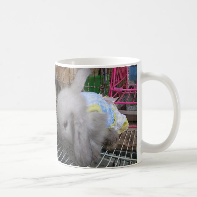 Mug Un lapin lapin Kawaii en robe (Droite)