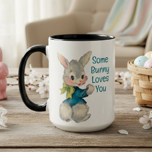 Mug Un Lapin Vous Aime Vintage Lapin Lapin Pâques