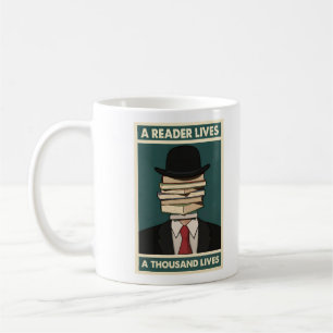 Mug Un lecteur vit mille vies Sagesse bibliophile
