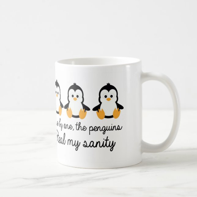 Mug Un les pingouins volent ma santé d'esprit (Droite)