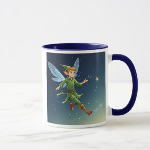 Mug Un lutin vol de nuit au travers des étoiles.