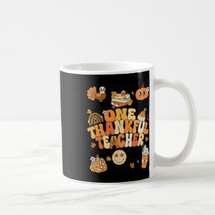 Mug Un Maître Remercié Thanksgiving Retro Automne Fal
