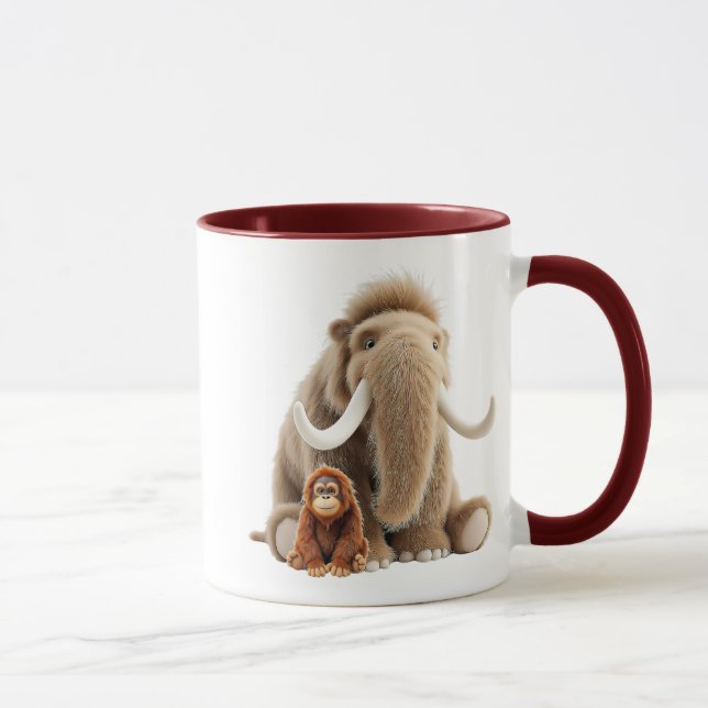 Mug Un mammouth et un orang-outan sont amis. (Droite)