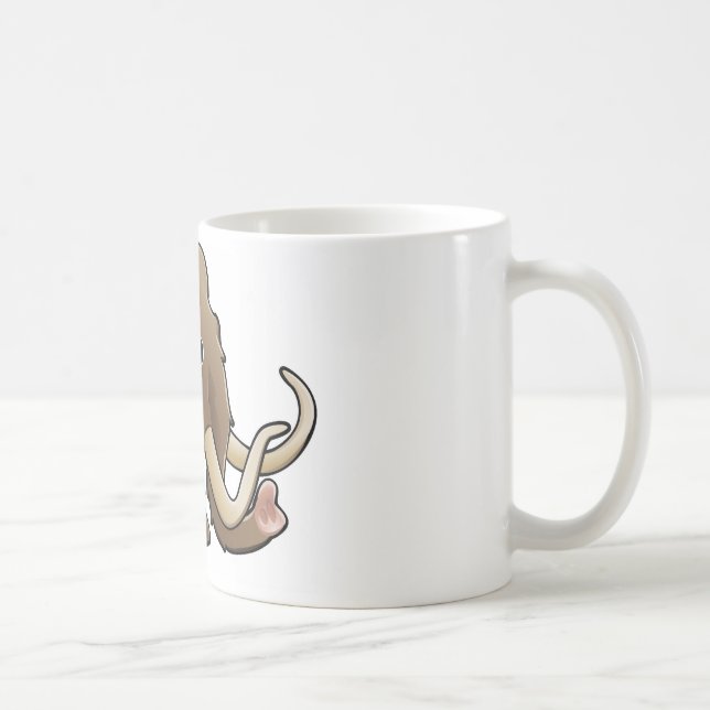 Mug Un mammouth laineux amical mignon (Droite)